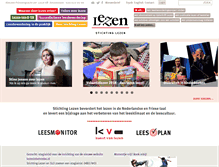Tablet Screenshot of lezen.nl